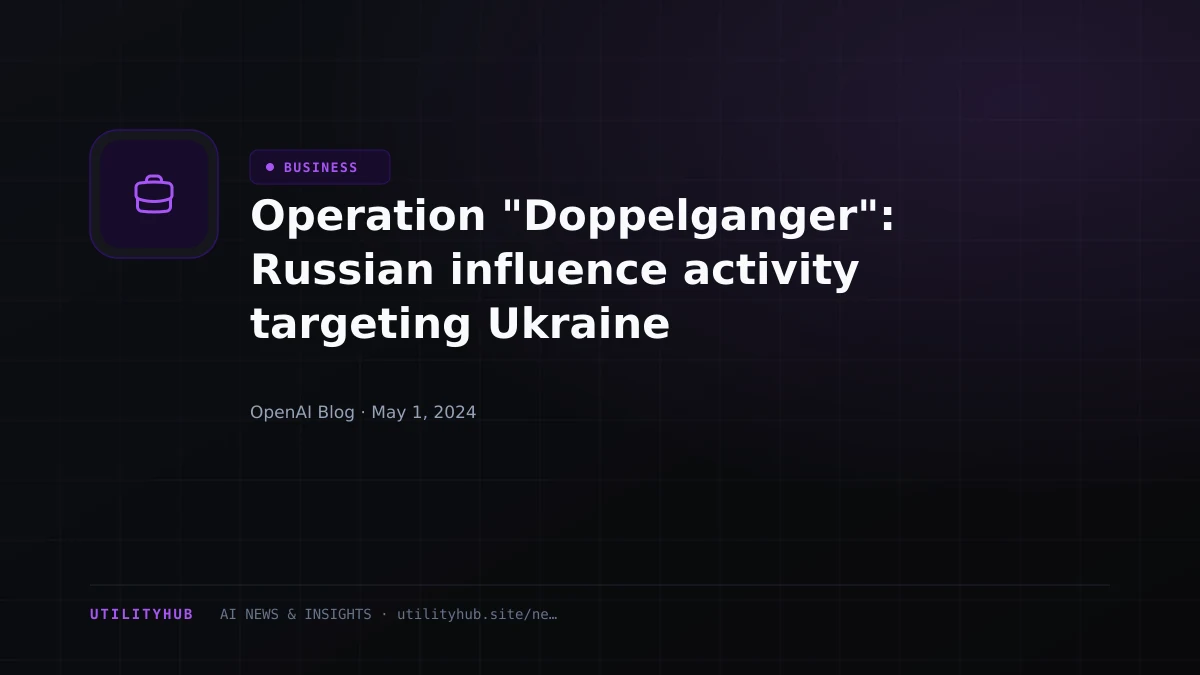 Visual reporting for Operation "Doppelganger": Russian influence activity targeting Ukraine