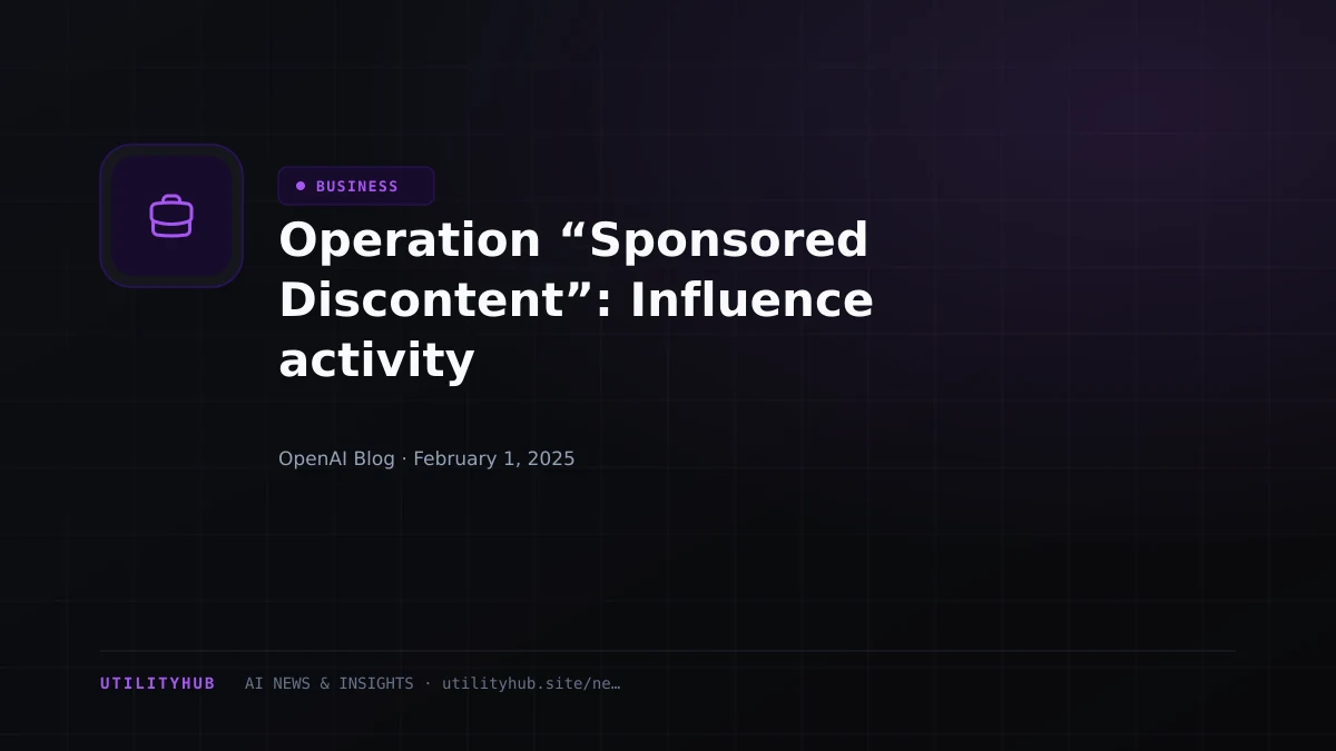 Visual reporting for Operation “Sponsored Discontent”: Influence activity