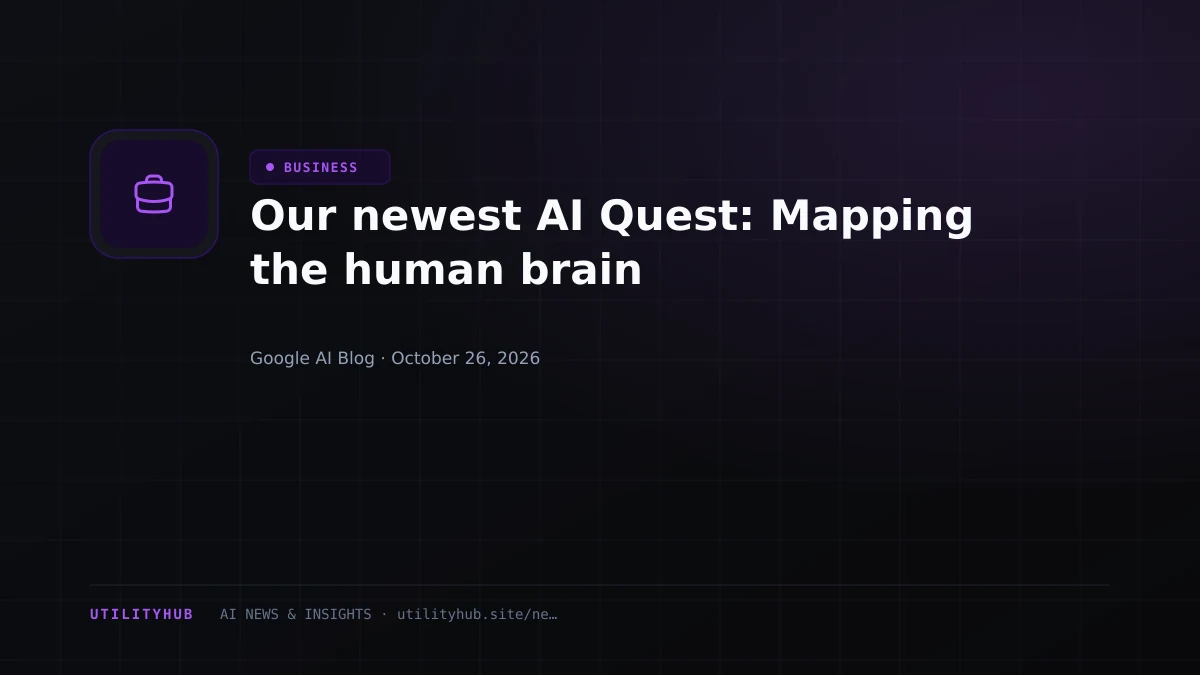 Our newest AI Quest: Mapping the human brain