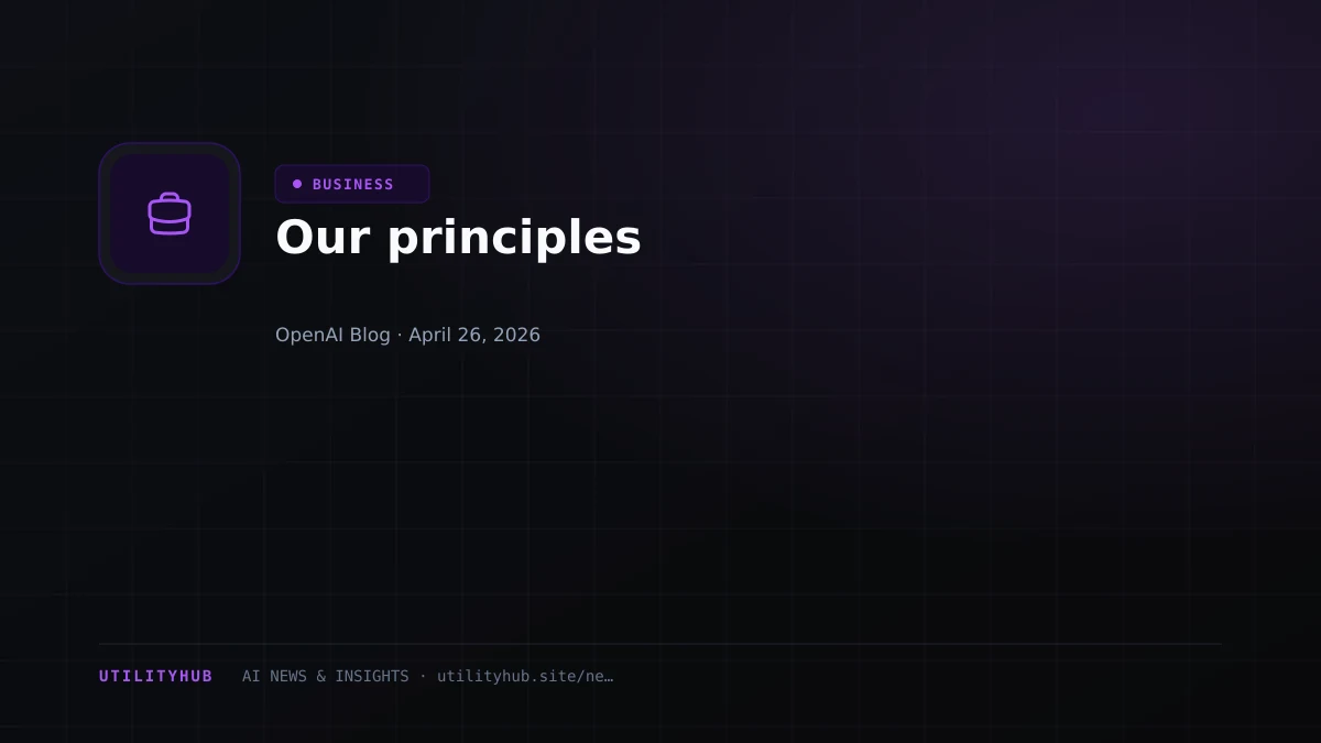 Visual for Our principles