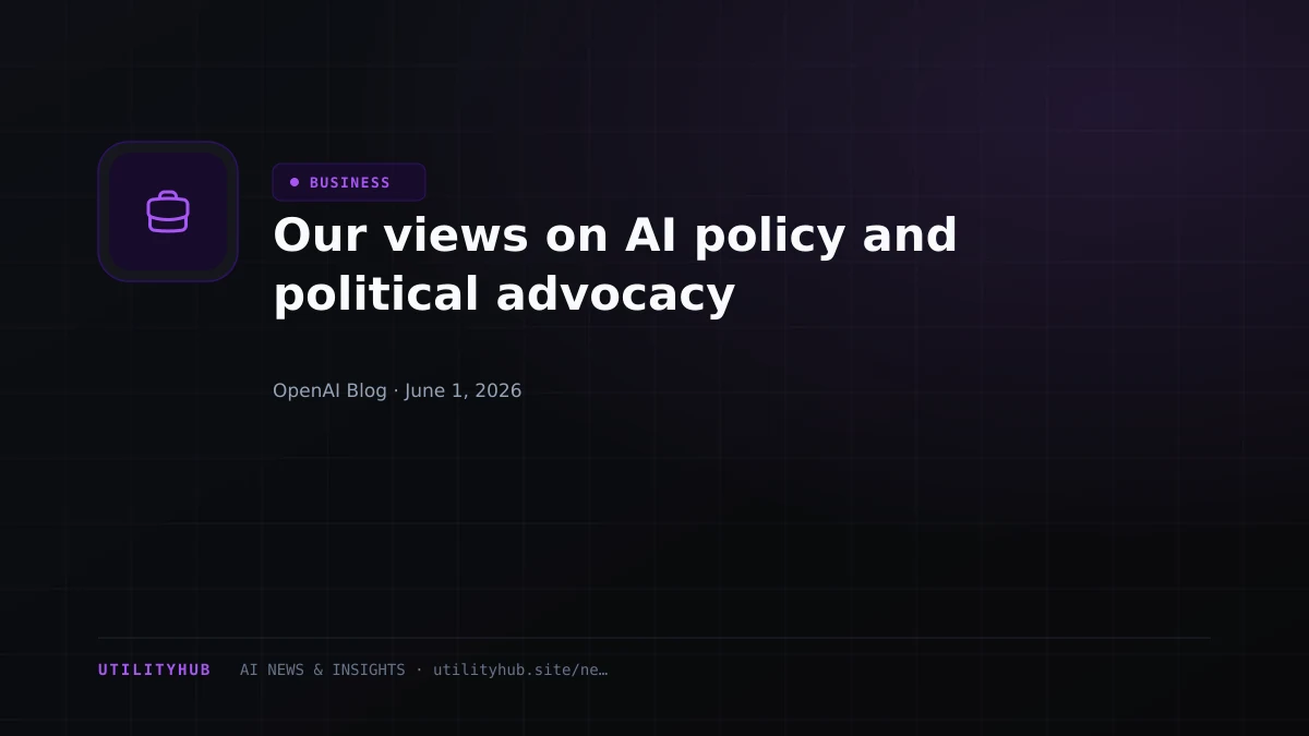 Visual for Our views on AI policy and political advocacy