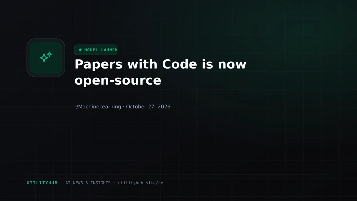 Papers with Code is now open-source