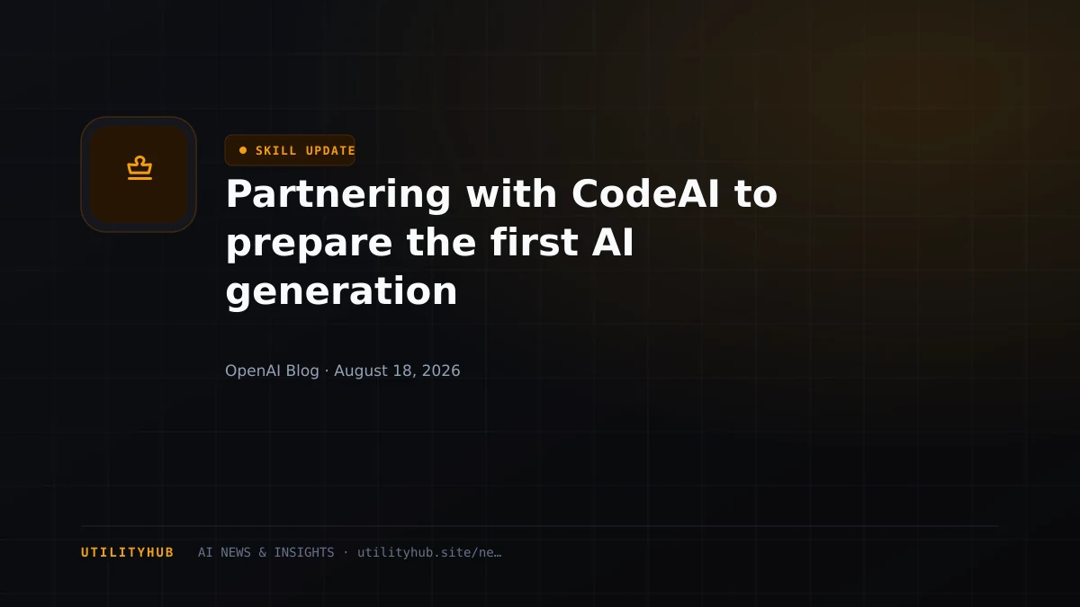 Visual for Partnering with CodeAI to prepare the first AI generation