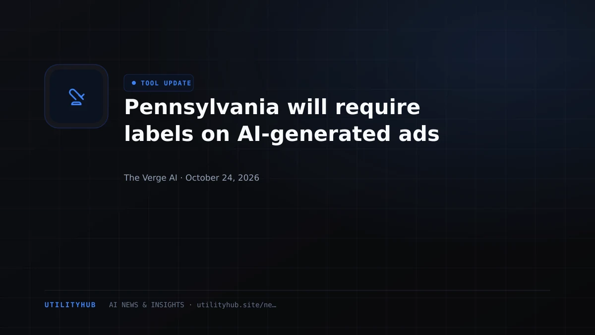 Visual reporting for Pennsylvania will require labels on AI-generated ads