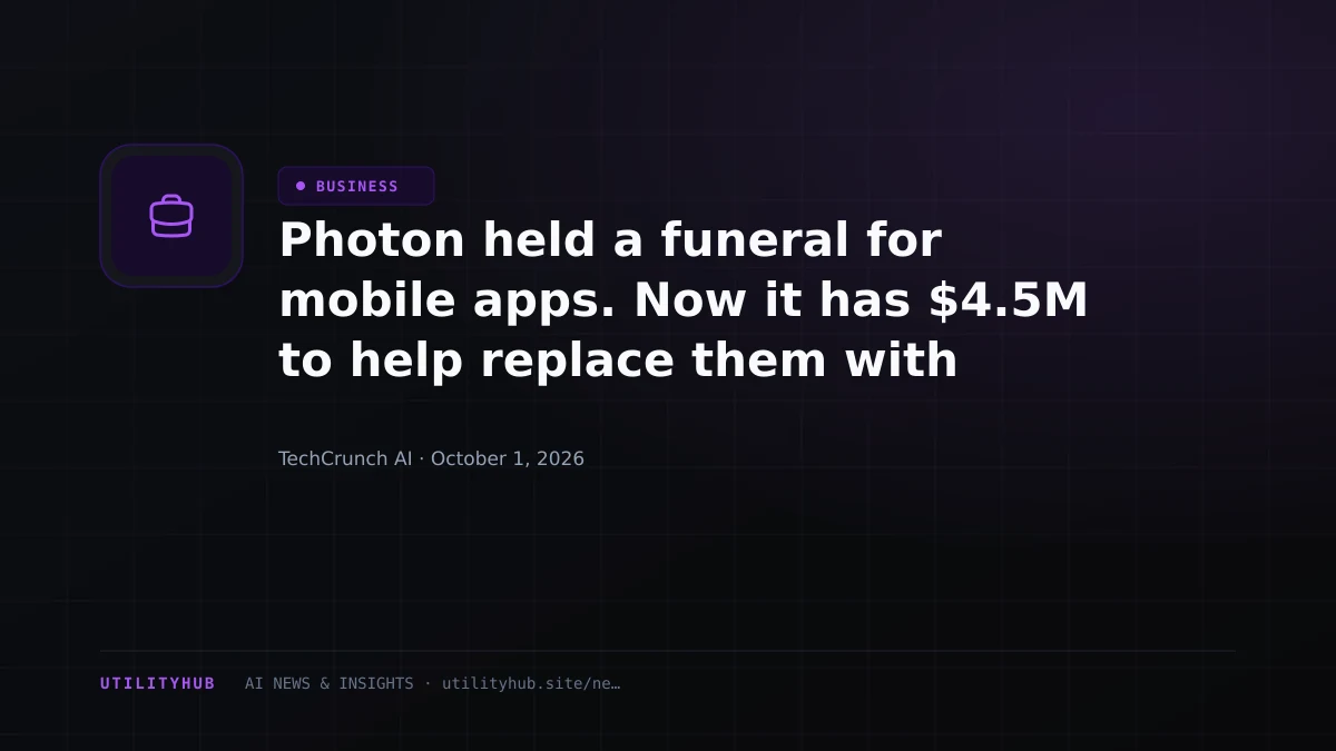 Visual reporting for Photon held a funeral for mobile apps. Now it has $4.5M to help replace them with agents.