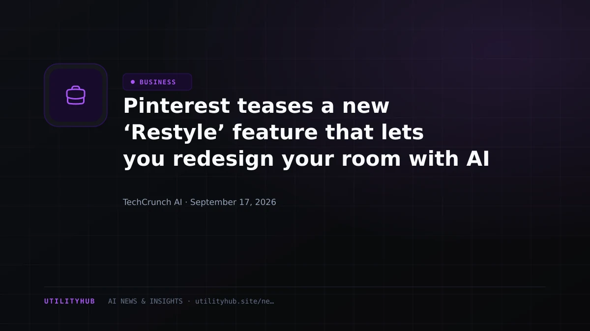 Visual for Pinterest teases a new ‘Restyle’ feature that lets you redesign your room with AI