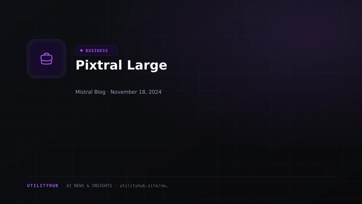 Visual reporting for Pixtral Large