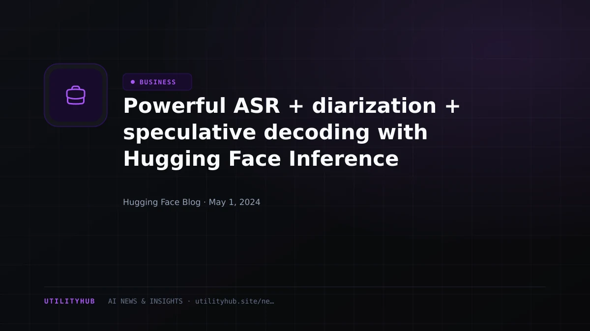 Visual reporting for Powerful ASR + diarization + speculative decoding with Hugging Face Inference Endpoints
