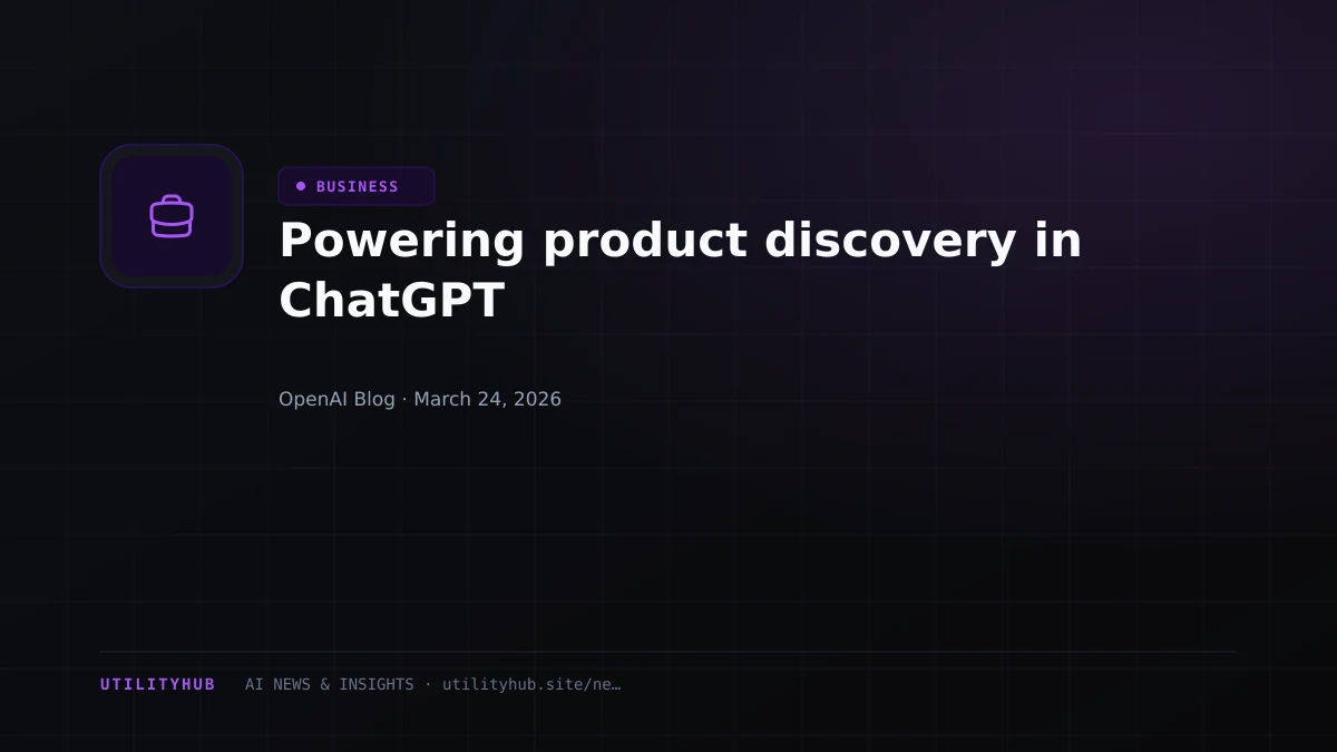 Visual for Powering product discovery in ChatGPT