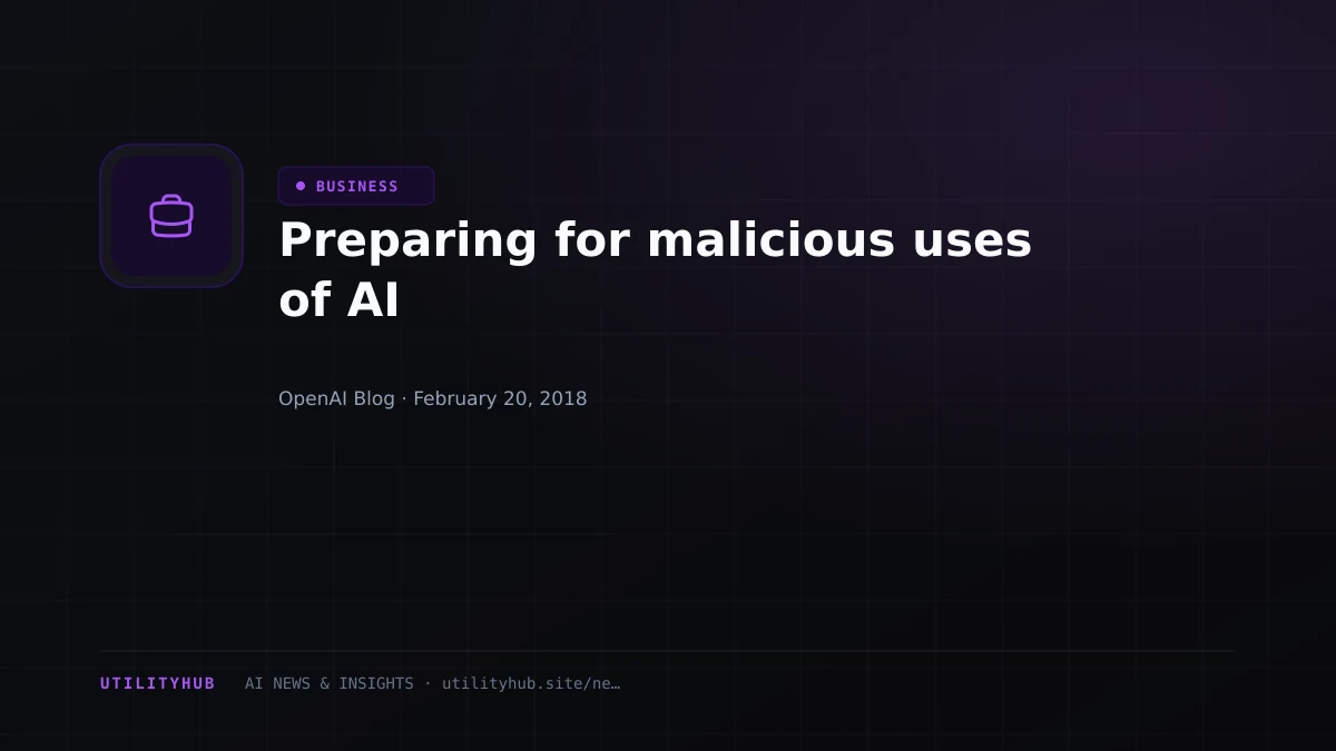 Visual reporting for Preparing for malicious uses of AI