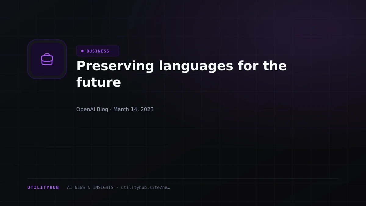 Visual reporting for Preserving languages for the future