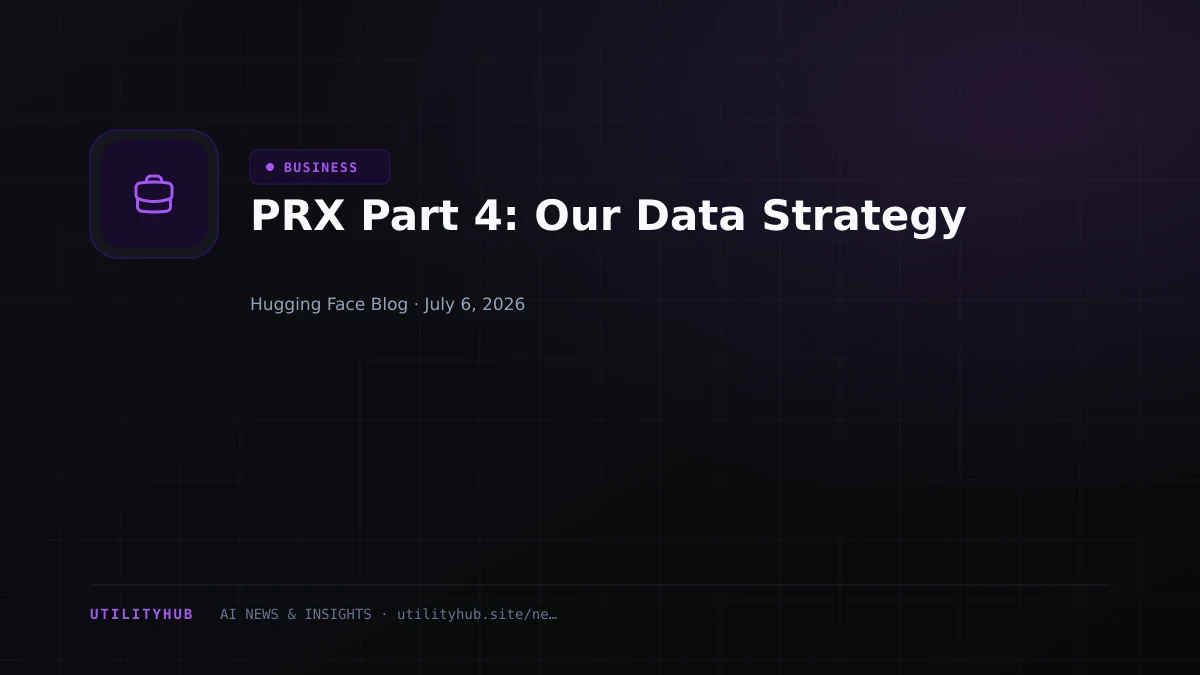 Visual for PRX Part 4: Our Data Strategy