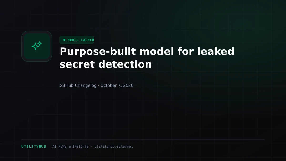 Purpose-built model for leaked secret detection