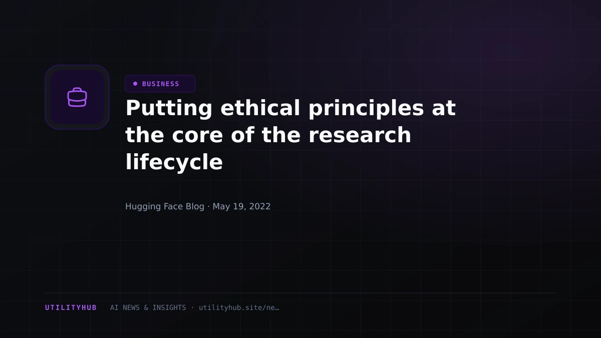 Visual reporting for Putting ethical principles at the core of the research lifecycle