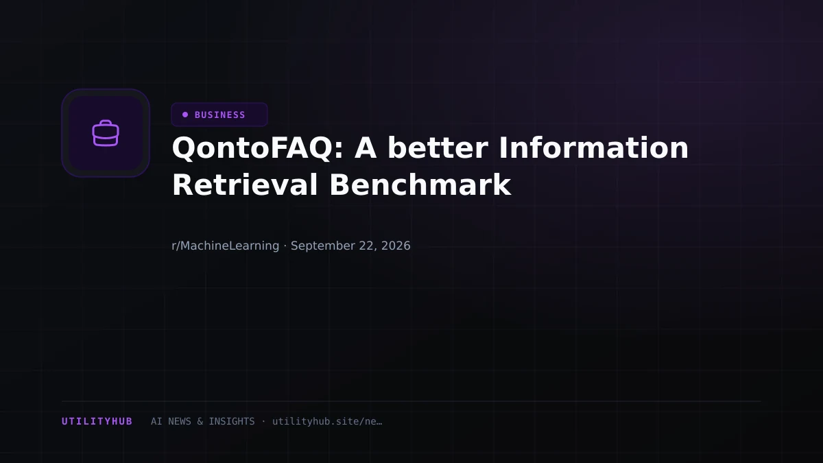 Visual for QontoFAQ: A better Information Retrieval Benchmark