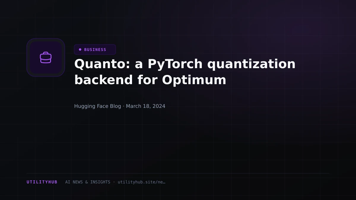 Visual reporting for Quanto: a PyTorch quantization backend for Optimum