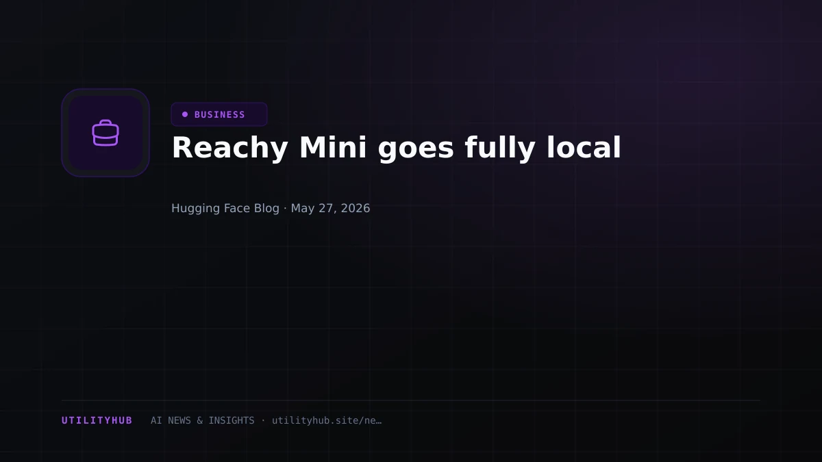 Visual for Reachy Mini goes fully local