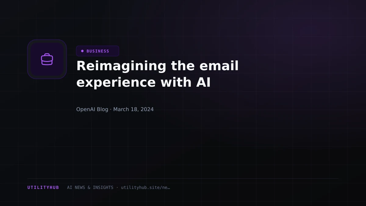 Visual reporting for Reimagining the email experience with AI