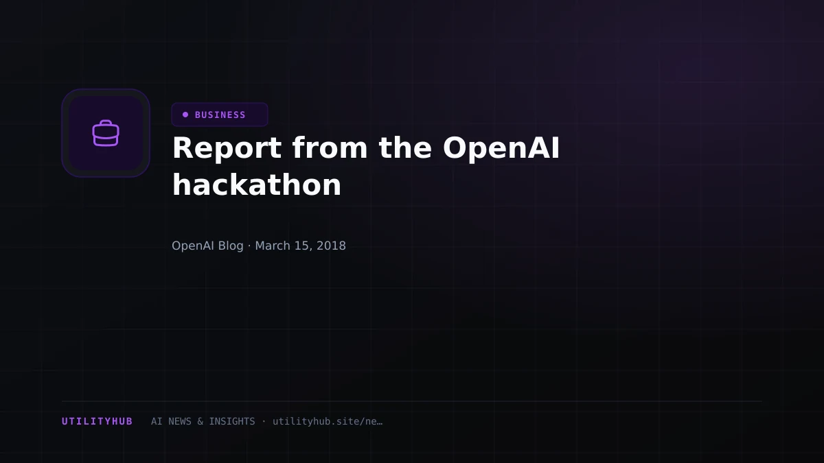 Visual reporting for Report from the OpenAI hackathon