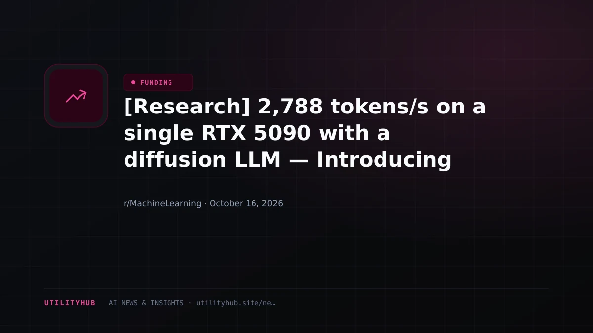 Visual reporting for [Research] 2,788 tokens/s on a single RTX 5090 with a diffusion LLM — Introducing ORL (fully open source)