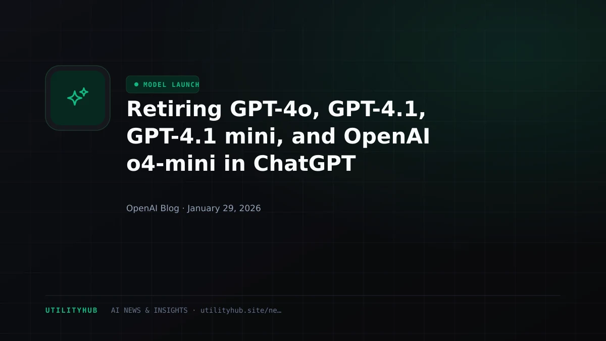 Visual for Retiring GPT-4o, GPT-4.1, GPT-4.1 mini, and OpenAI o4-mini in ChatGPT