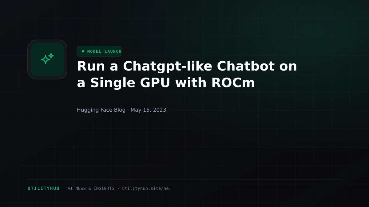 Visual reporting for Run a Chatgpt-like Chatbot on a Single GPU with ROCm
