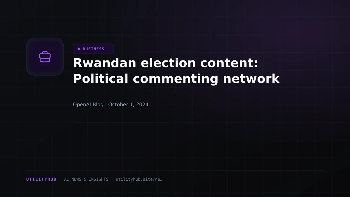 Visual reporting for Rwandan election content: Political commenting network