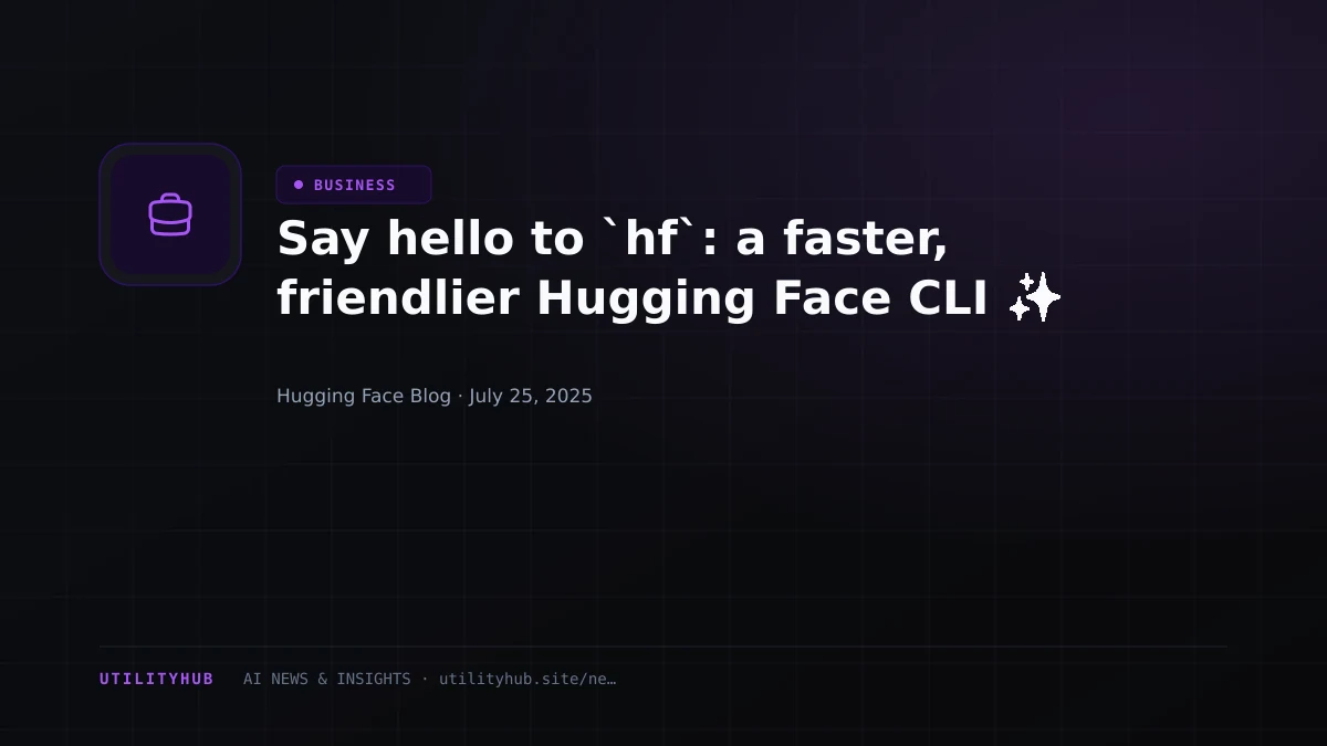 Visual reporting for Say hello to `hf`: a faster, friendlier Hugging Face CLI ✨