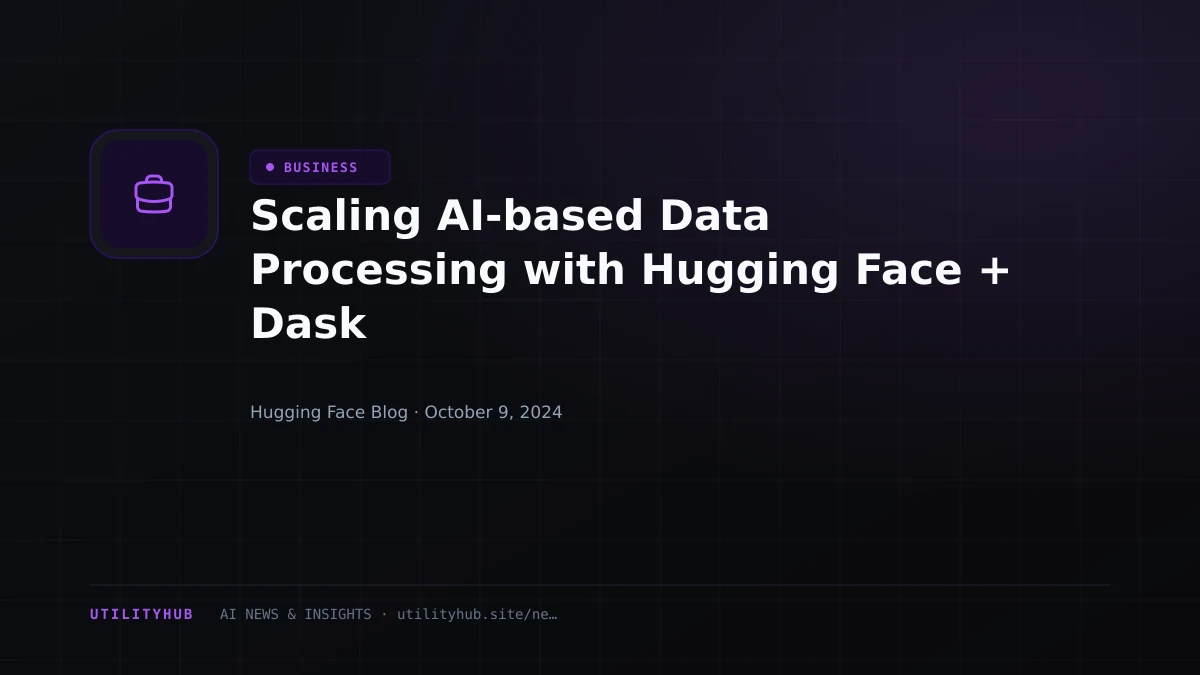 Visual reporting for Scaling AI-based Data Processing with Hugging Face + Dask