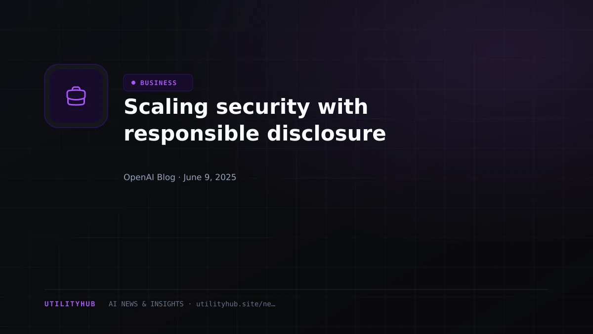 Visual reporting for Scaling security with responsible disclosure