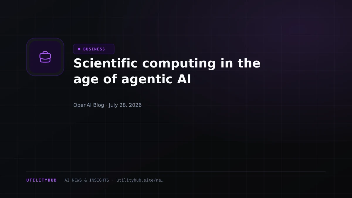 Visual for Scientific computing in the age of agentic AI