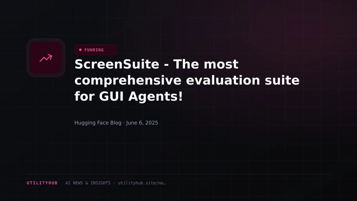 Visual reporting for ScreenSuite - The most comprehensive evaluation suite for GUI Agents!