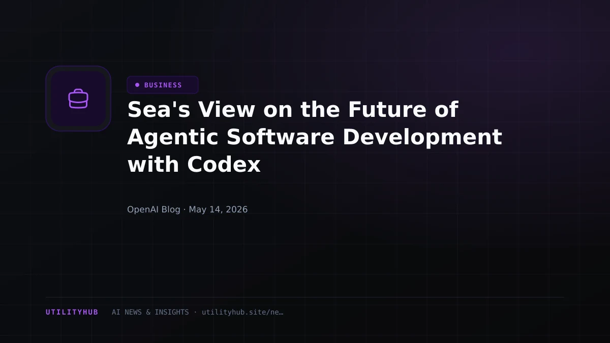 Visual for Sea's View on the Future of Agentic Software Development with Codex