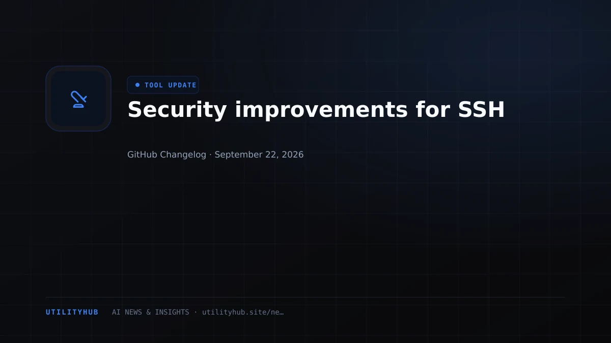 Visual for Security improvements for SSH