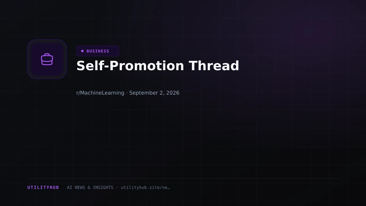 Visual for Self-Promotion Thread