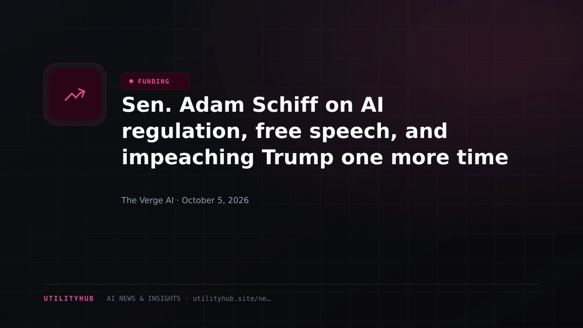 Visual reporting for Sen. Adam Schiff on AI regulation, free speech, and impeaching Trump one more time
