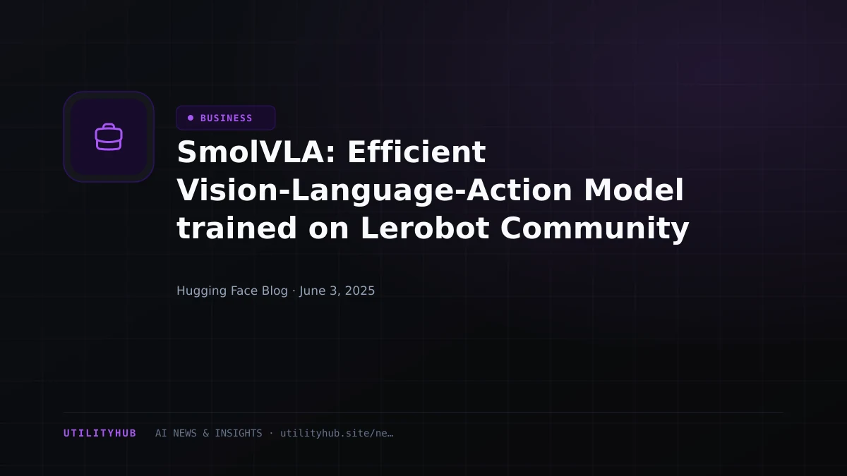 Visual reporting for SmolVLA: Efficient Vision-Language-Action Model trained on Lerobot Community Data
