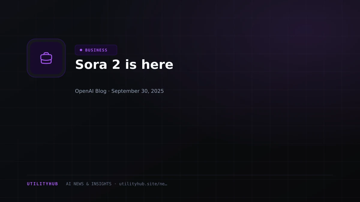 Visual for Sora 2 is here