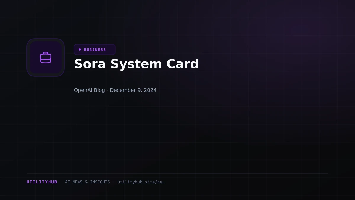 Visual reporting for Sora System Card