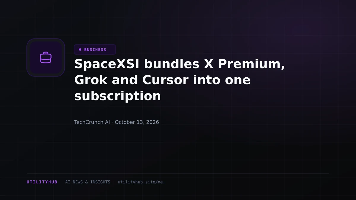 SpaceXSI bundles X Premium, Grok and Cursor into one subscription