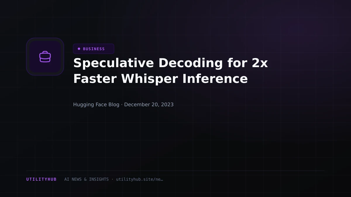 Visual reporting for Speculative Decoding for 2x Faster Whisper Inference