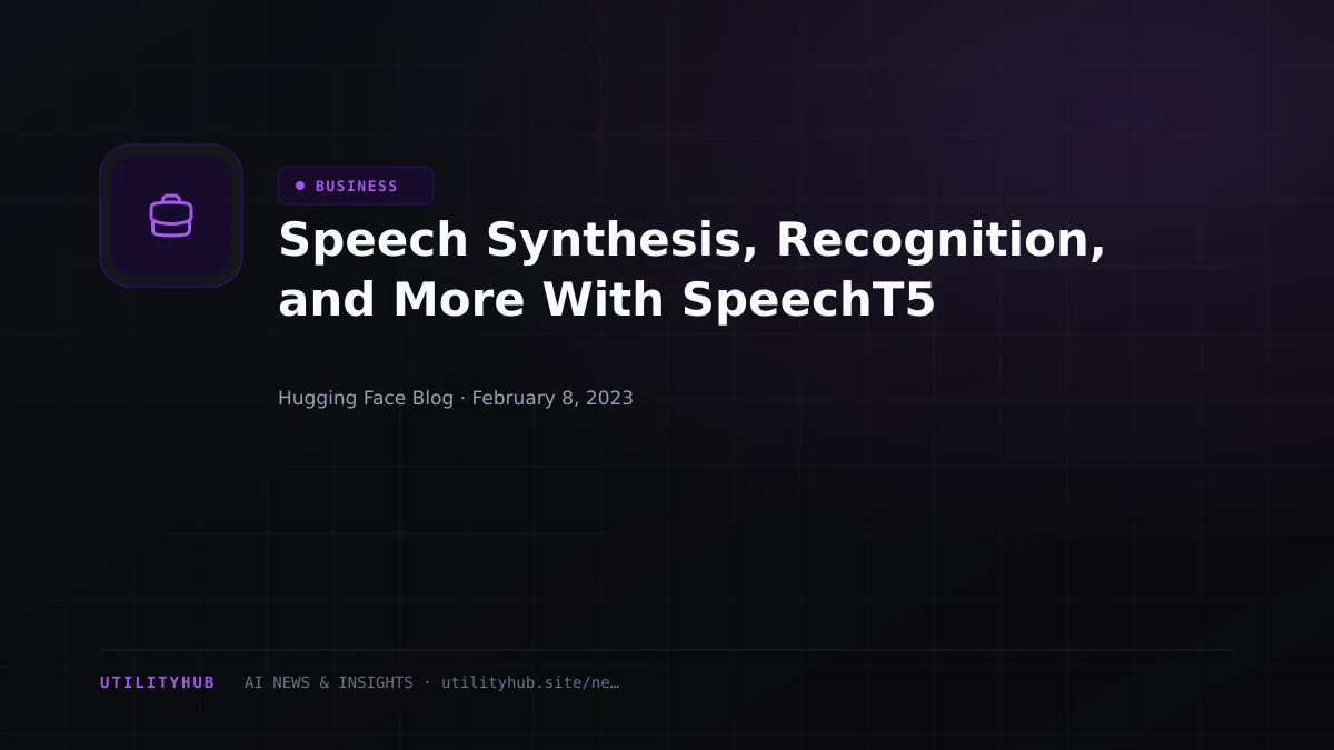 Visual reporting for Speech Synthesis, Recognition, and More With SpeechT5