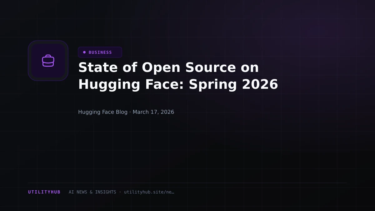 Visual for State of Open Source on Hugging Face: Spring 2026