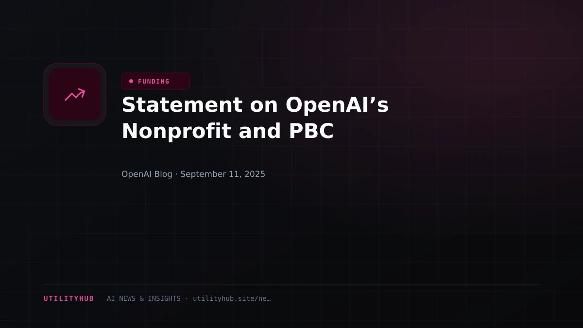 Visual for Statement on OpenAI’s Nonprofit and PBC
