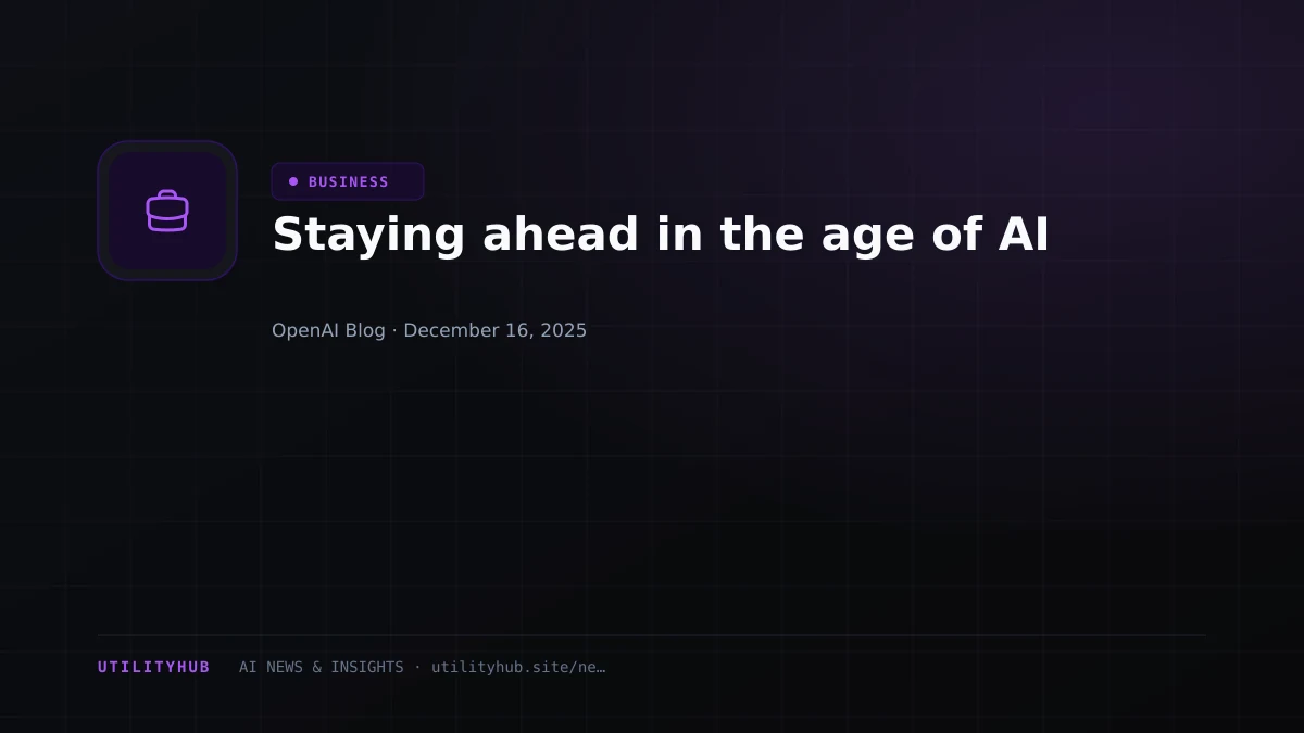 Visual for Staying ahead in the age of AI