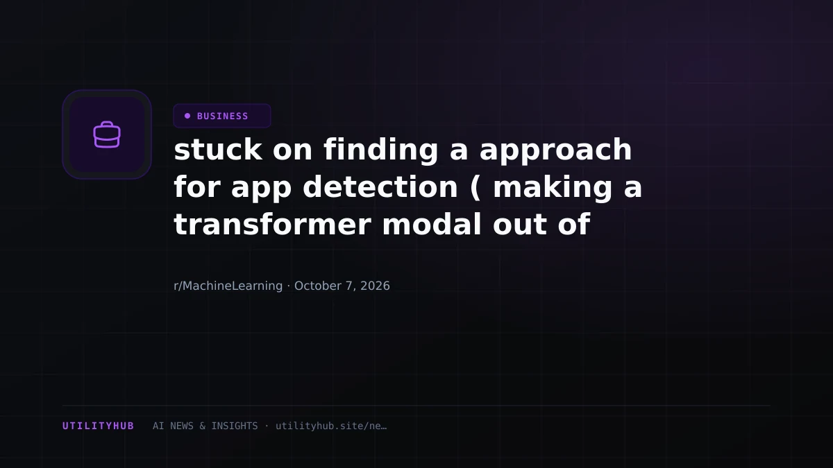 Visual reporting for stuck on finding a approach for app detection ( making a transformer modal out of unlabeled network data) [R]