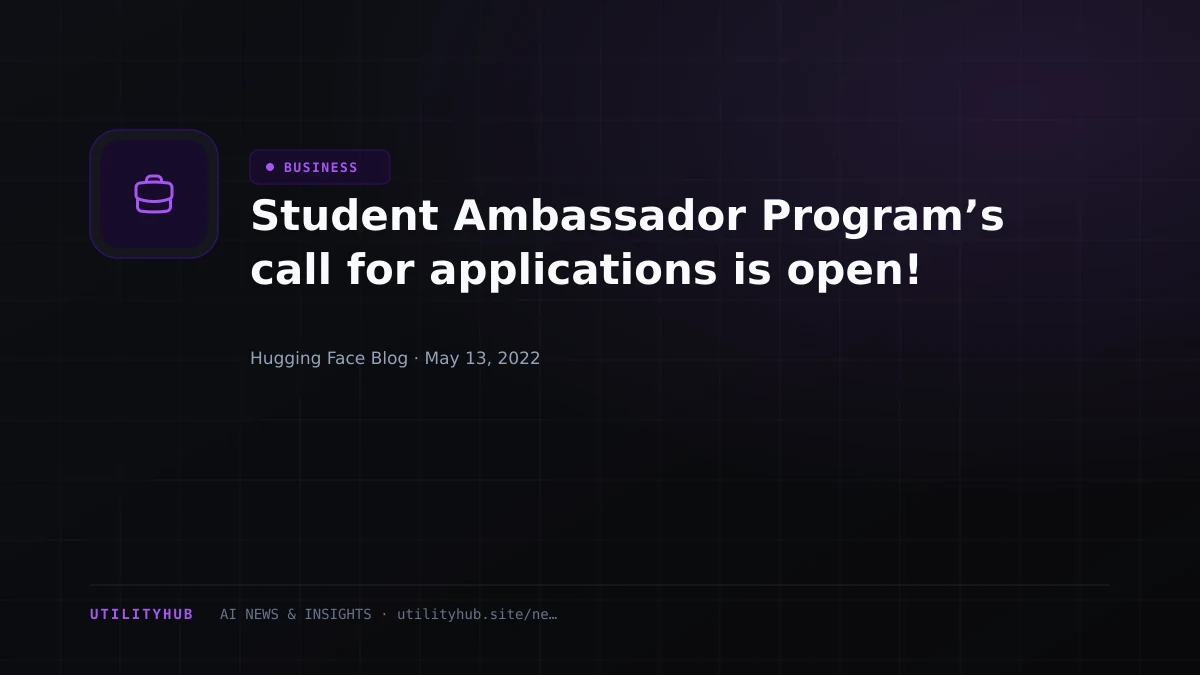 Visual reporting for Student Ambassador Program’s call for applications is open!