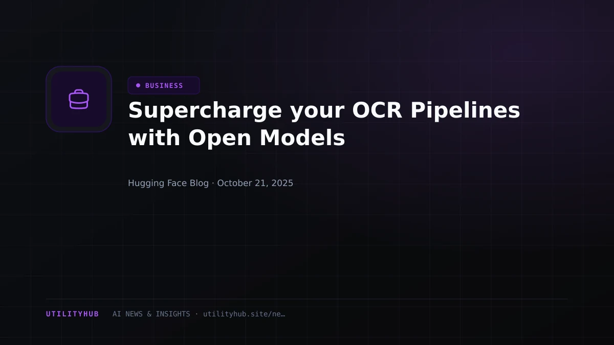 Visual for Supercharge your OCR Pipelines with Open Models