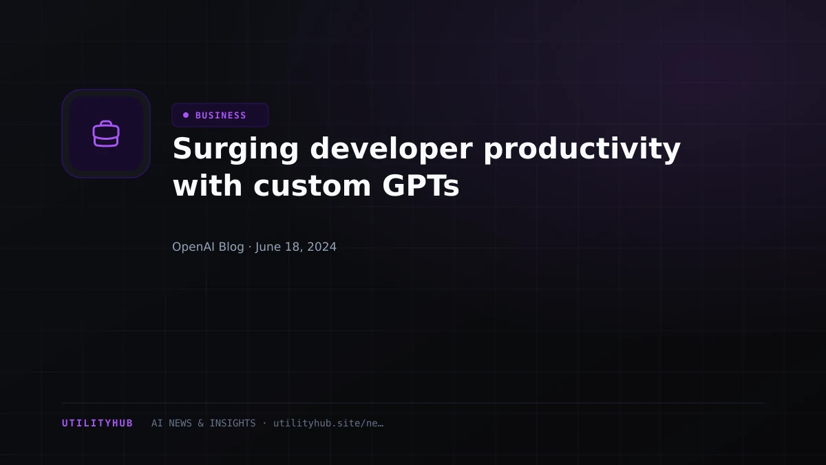 Visual reporting for Surging developer productivity with custom GPTs