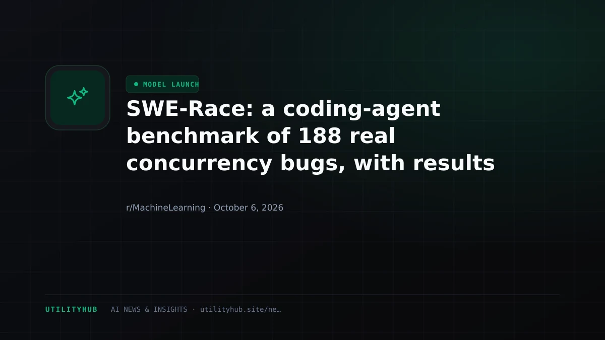 Visual reporting for SWE-Race: a coding-agent benchmark of 188 real concurrency bugs, with results from three models